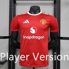 Player Version 2024-2025 Special Version Manchester United Red Thailand Soccer Jersey AAA-888