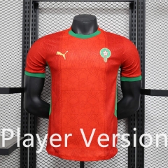 Player Version 2025-2026 Morocco Home Red Thailand Soccer Jersey AAA-888