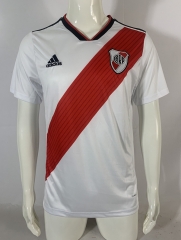 Retro Version 18-19 River Plate Home White&Red Thailand Soccer Jersey AAA-503