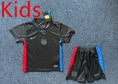 2024-2025 Barcelona Away Black Kid/Youth Soccer Uniform-GB