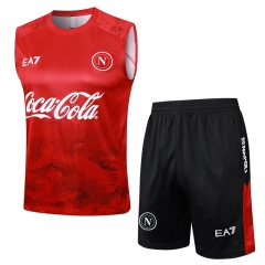 2024-2025 Napoli Red Thailand Soccer Vest Tracksuit-815