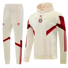 2024-2025 Bayern München Beige Thailand Soccer Tracksuit With Hat-LH