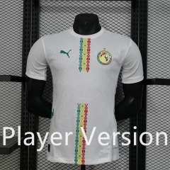 Player Version 2025-2026 Senegal Away White Thailand Soccer Jersey AAA-888