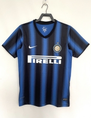 Retro Version 10-11 Inter Milan Home Blue&Black Thailand Soccer Jersey AAA-811