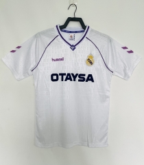 Retro Version 90-92 Real Madrid Home White Thailand Soccer Jersey AAA-811