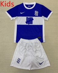 2024-2025 Birmingham City Home Blue&White Kid/Youth Soccer Uniform-7809