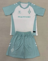 2024-2025 SV Werder Bremen Away White&Green Soccer Uniform-AY