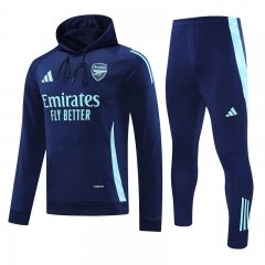 2024-2025 Arsenal Royal Blue Thailand Soccer Tracksuit With Hat-418