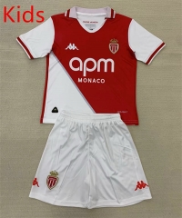 2024-2025 Monaco Home Red&White Kids/Youth Soccer Uniform-AY