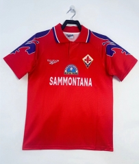 Retro Version 95-96 Fiorentina 2nd Away Red Thailand Soccer Jersey AAA-811