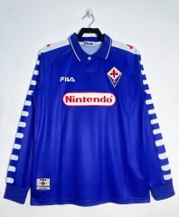 Retro Version 98-99 Fiorentina Home Purple LS Thailand Soccer Jersey AAA-811