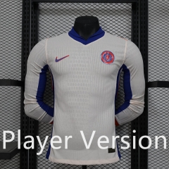 Player Version 2024-2025 Chelsea Away White LS Thailand Soccer Jersey AAA-888