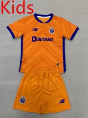 2024-2025 Porto Away Orange Kids/Youth Soccer Uniform-AY