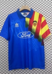 Retro Version 95-96 Valencia Away Blue Thailand Soccer Jersey AAA-2044