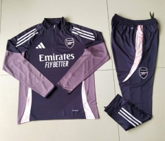 (S-3XL) 2024-2025 Arsenal Purple Thailand Soccer Tracksuit-GDP