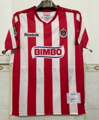 Retro Version 10-11 Deportivo Guadalajara Home Red&White Thailand Soccer Jersey AAA-6895