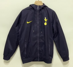 2024-2025 Tottenham Hotspur Royal Blue Thailand Trench Coats With Hat-0255