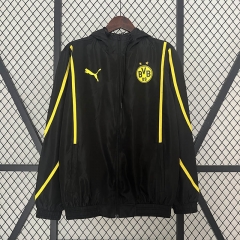 2024-2025 Retro Version Borussia Dortmund Black&Gray Double-Sided Wear Thailand Trench Coats-0255