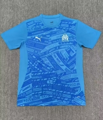 2025-2026 Olympique de Marseille Blue Thailand Training Shirt-9070