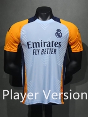 (S-3XL) Player Version 2024-2025 Real Madrid Light Gray Training Soccer Jersey AAA-5529