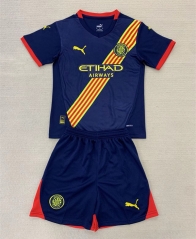 2024-2025 Girona FC Away Royal Blue Soccer Uniform-AY