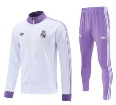 2025-2026 Real Madrid White Thailand Soccer Jacket Uniform-4627