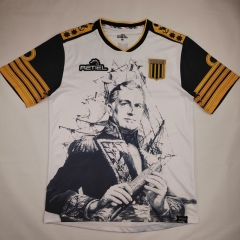 （S-4XL）Anniversary Edition Club Almirante Brown Black&White&Gold Thailand Soccer Jersey AAA-2038