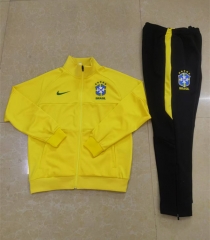 2024-2025 Brazil Yellow Thailand Soccer Jacket Uniform-411