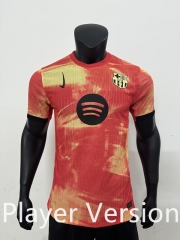 Player Version 2024-2025 Barcelona Orange Thailand Training Soccer Jersey AAA-4506