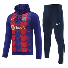 2024-2025 Barcelona Blue&Red Thailand Soccer Tracksuit With Hat-418