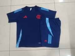 2024-2025 Flamengo Royal Blue Short-sleeved Thailand Soccer Tracksuit-815