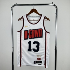 2025 City Edition Houston Rockets White #13 NBA Jersey-311