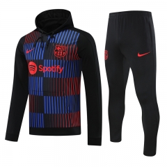 2024-2025 Barcelona Blue&Black Thailand Soccer Tracksuit With Hat-418