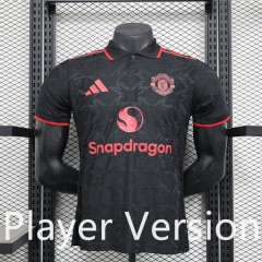 Player Version 2025-2026 Special Version Manchester United Black Thailand Soccer Jersey AAA-888