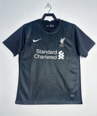 Retro Version 20-21 Liverpool Goalkeeper Black Thailand Soccer Jersey AAA-811