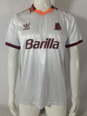 Retro Version 92-93 Roma Away White Thailand Soccer Jersey AAA-503