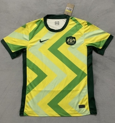 (s-4xl)2025-26 Australia Home Yellow Thailand Soccer Jersey AAA-2524